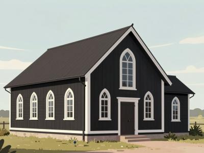 AI-generated illustration of Old First United Church