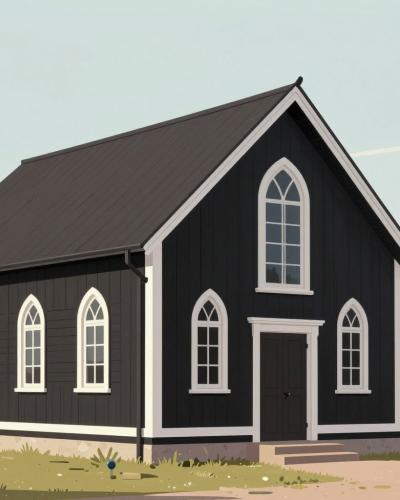 AI-generated illustration of Old First United Church