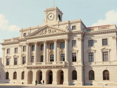 AI-generated illustration of Old Town Hall