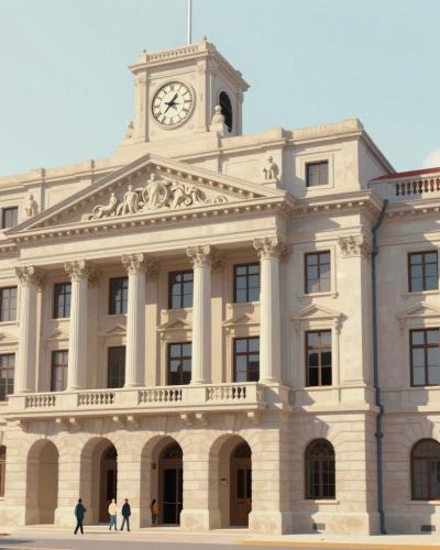 AI-generated illustration of Old Town Hall