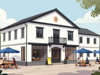 AI-generated illustration of Samuel's Coffee House