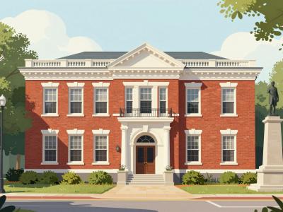 AI-generated illustration of The Old Town Hall