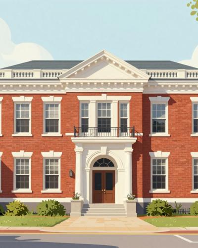 AI-generated illustration of The Old Town Hall