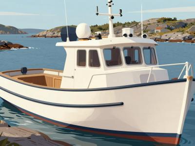 AI-generated illustration of Tusket Island Tours