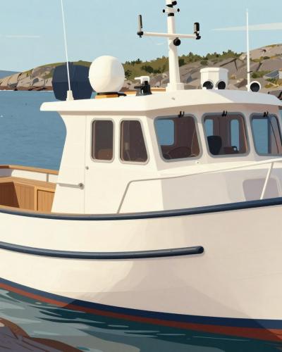 AI-generated illustration of Tusket Island Tours