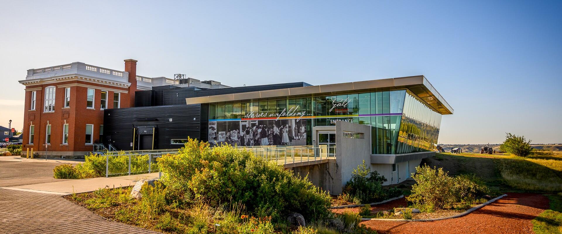 The Galt Museum & Archives above the Oldman River coulees in Lethbridge