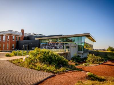 The Galt Museum & Archives above the Oldman River coulees in Lethbridge