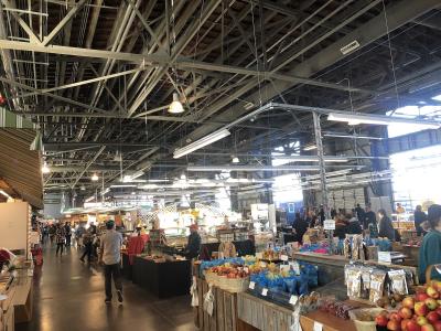 Stalls inside the Halifax Seaport Farmers Market