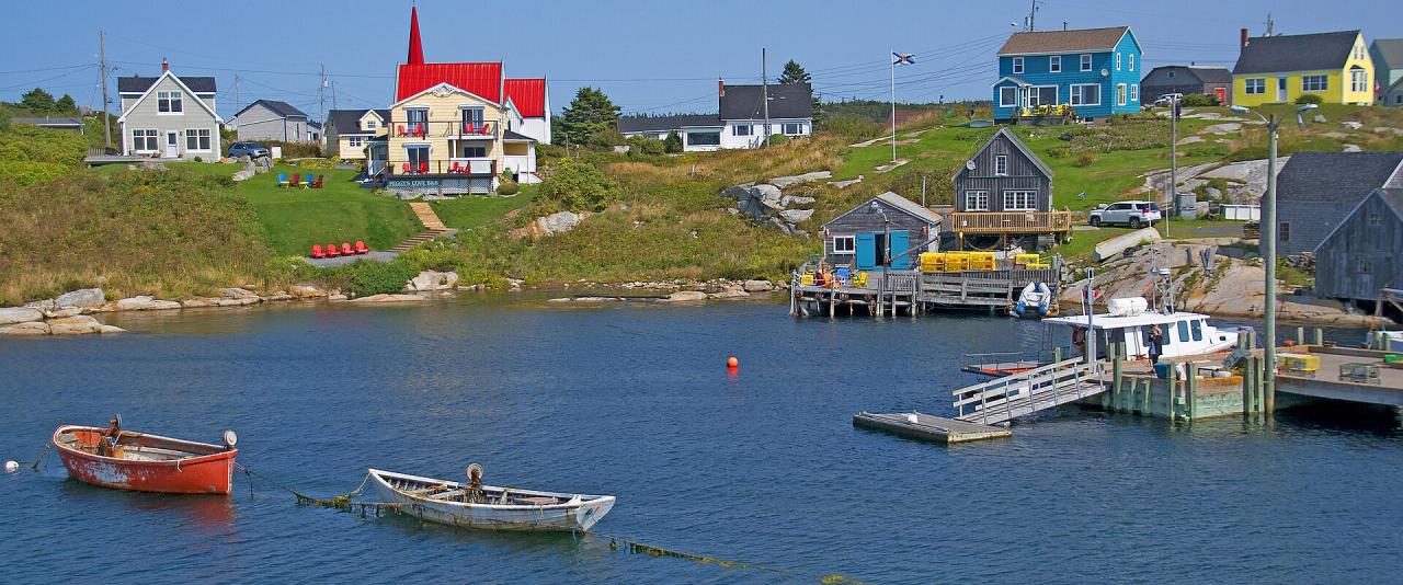 Fishing village of Peggys Cove, Nova Scotia