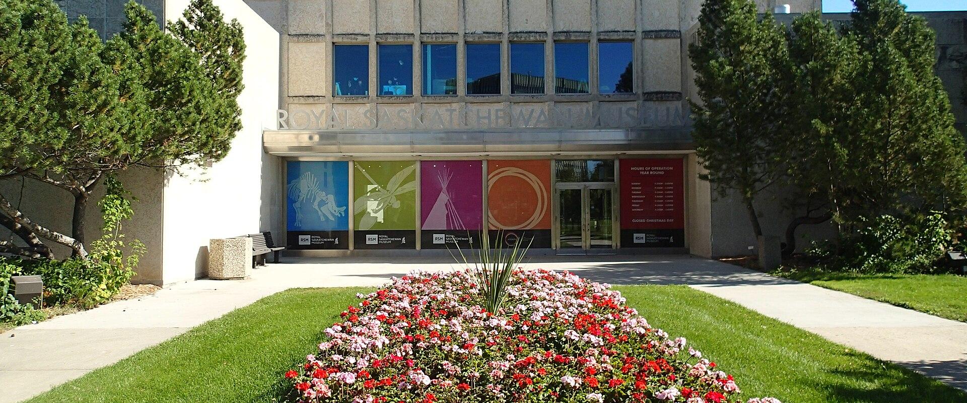 The entrance of the Royal Saskatchewan Museum in Regina