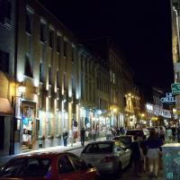 Rue Saint-Paul in Old Montreal at night