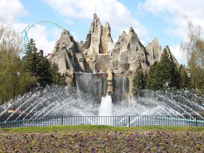 Wonder Mountain and its fountains at Canada's Wonderland, Vaughan