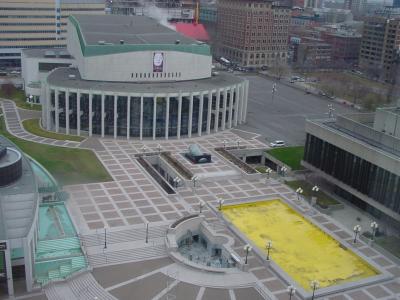 The esplanade of Place des Arts, Montréal