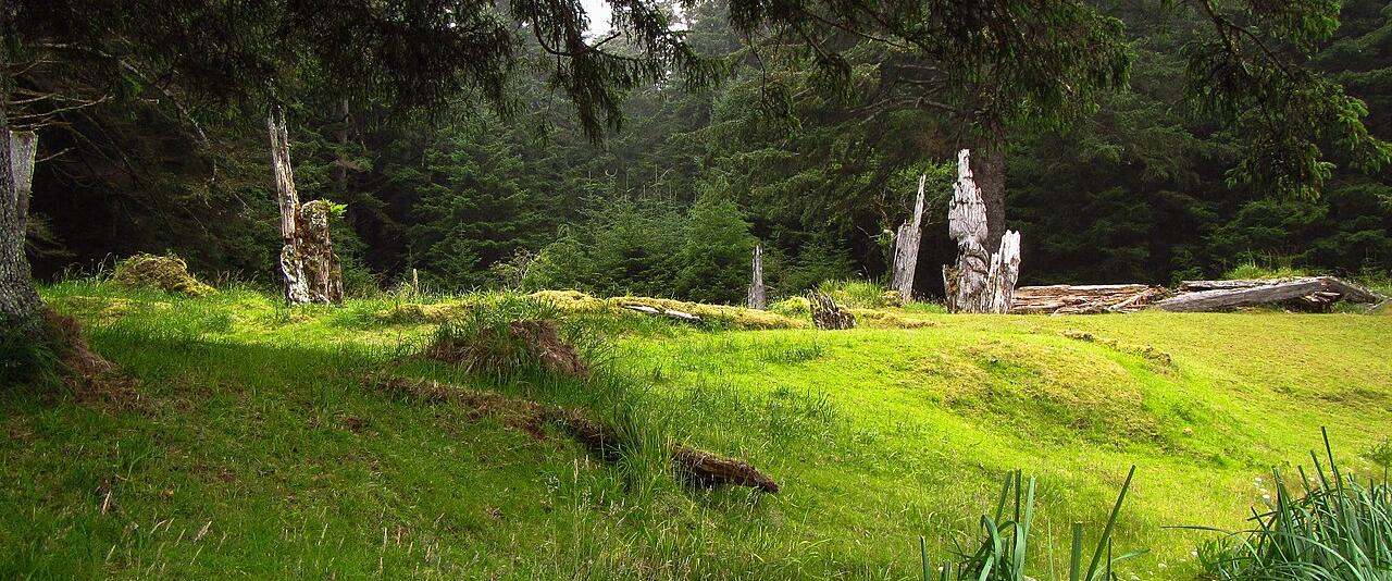 Haida village site of SGang Gwaay in Gwaii Haanas