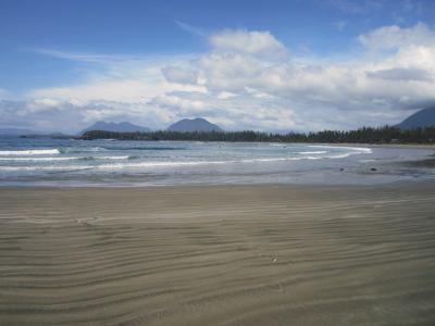 Wide sands of Chesterman Beach near Tofino