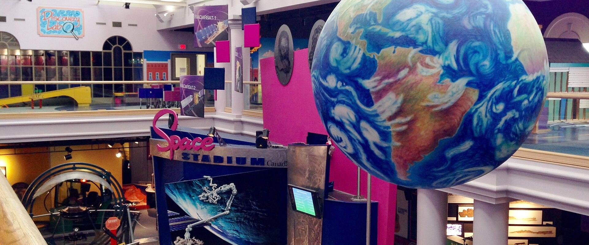 The exhibit floor of the Saskatchewan Science Centre