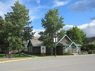 The Old Log Church in Whitehorse, the original Christ Church