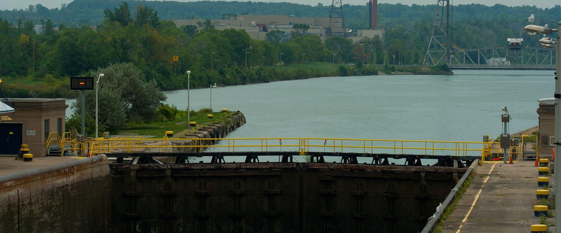 Lock 3 of the Welland Canal beside the St. Catharines Museum