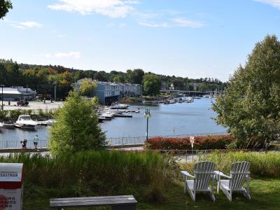 The marina at Magog on Lake Memphremagog