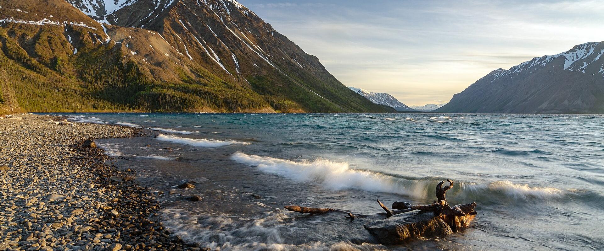 Evening on Kathleen Lake in Kluane National Park, Yukon