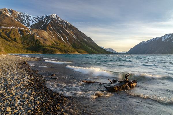 Evening on Kathleen Lake in Kluane National Park, Yukon