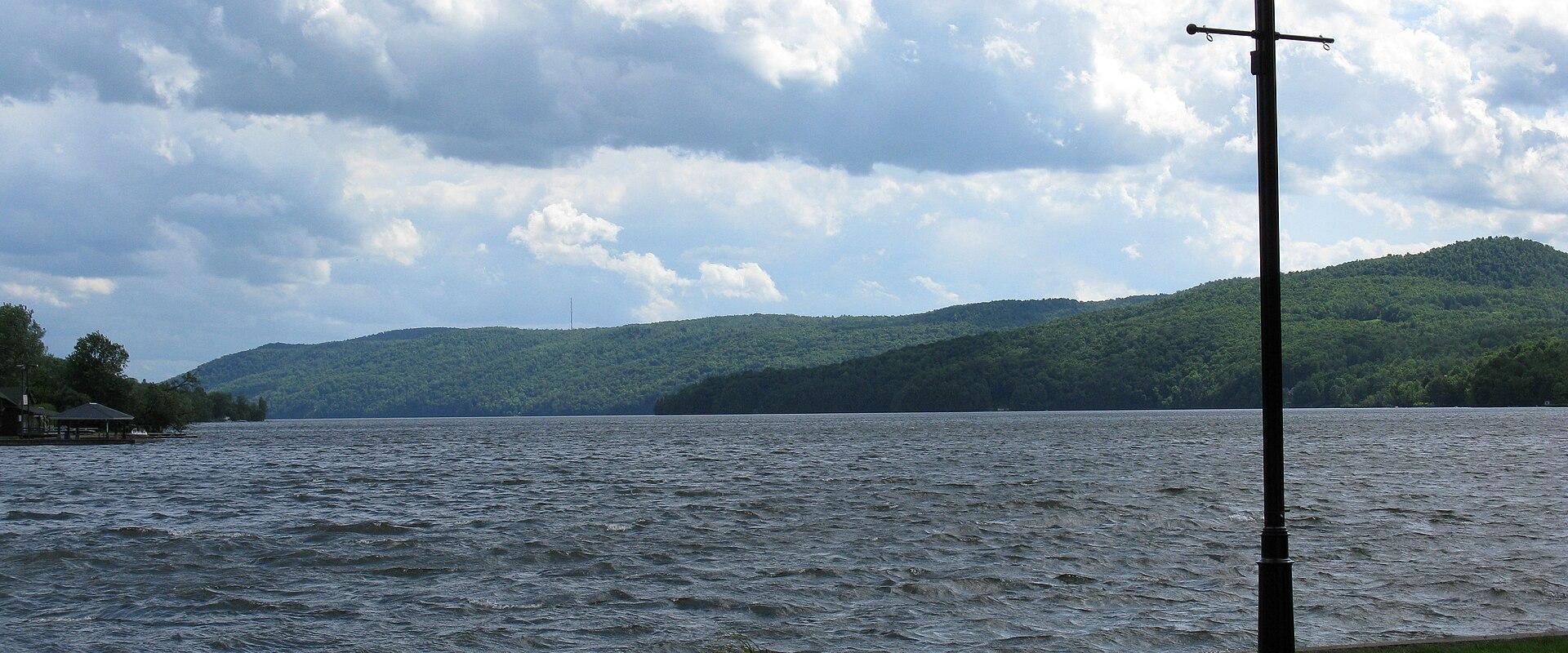 Lake Massawippi seen from the North Hatley waterfront