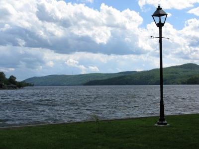 Lake Massawippi seen from the North Hatley waterfront